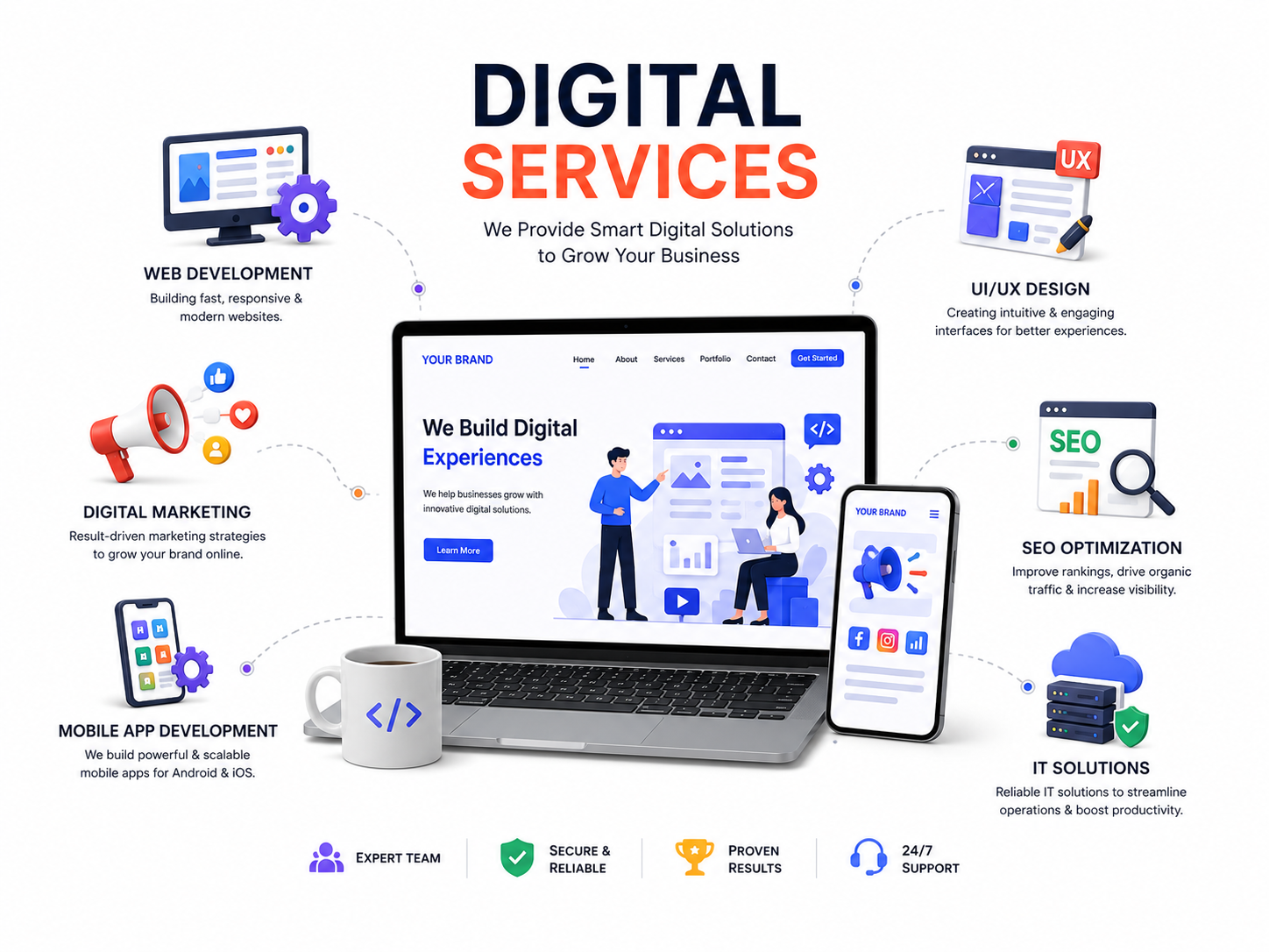 Digital Services Illustration